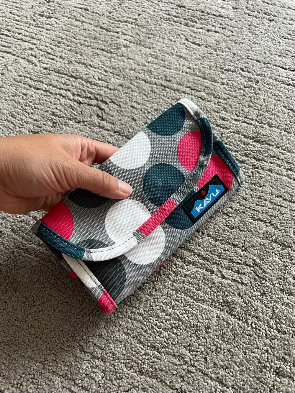 KAVU Polka Dot Canvas Wallet